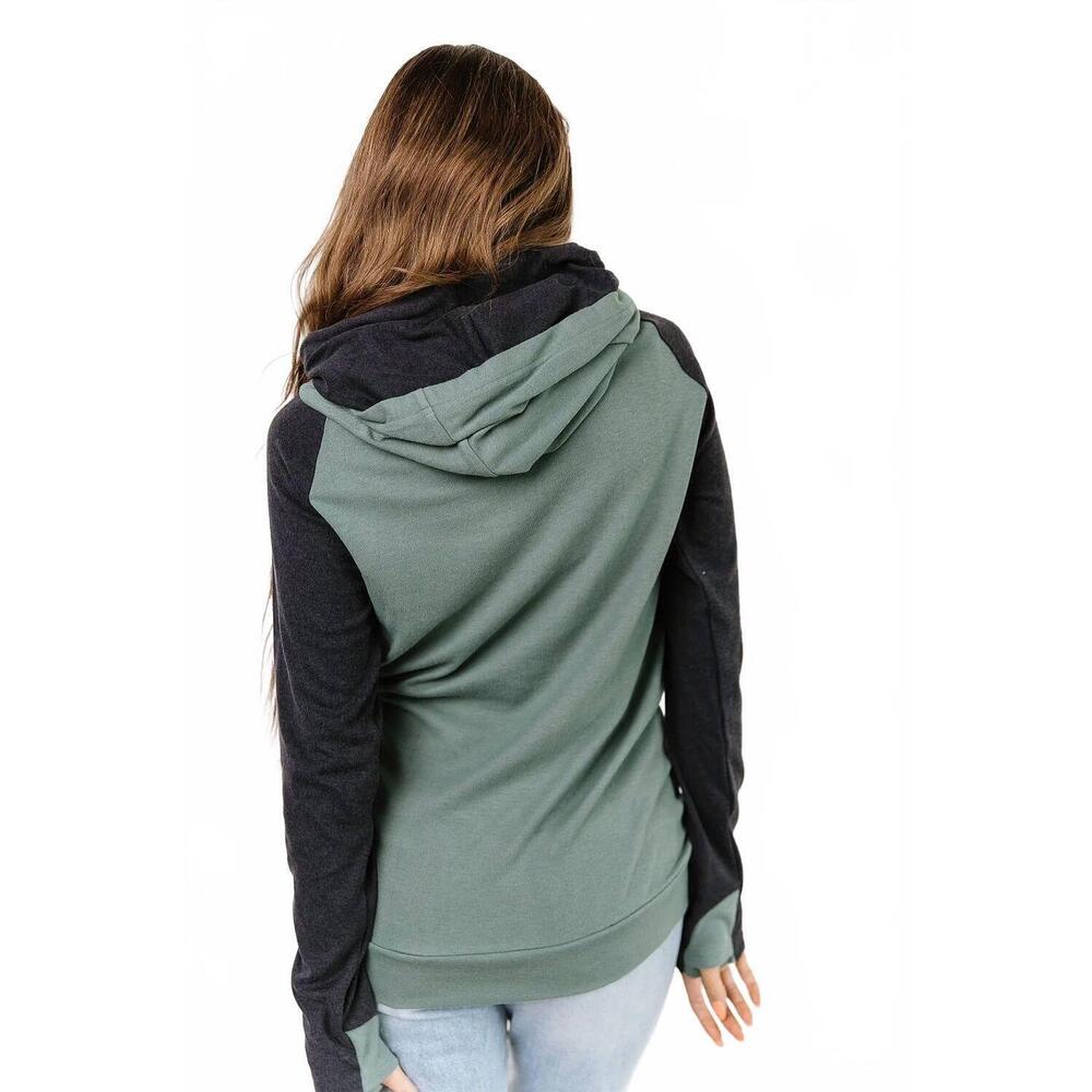 NEW AMPERSAND AVE doublehood™ sweatshirt in mama sea green - Picture 10 of 10